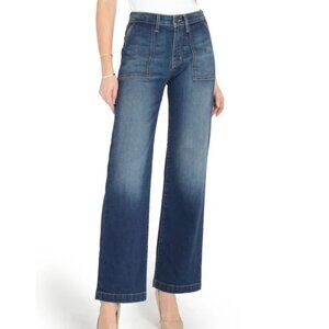 Fidelity Denim Joni Wide Leg Jeans Womens 29 High Rise Utility Stretch
